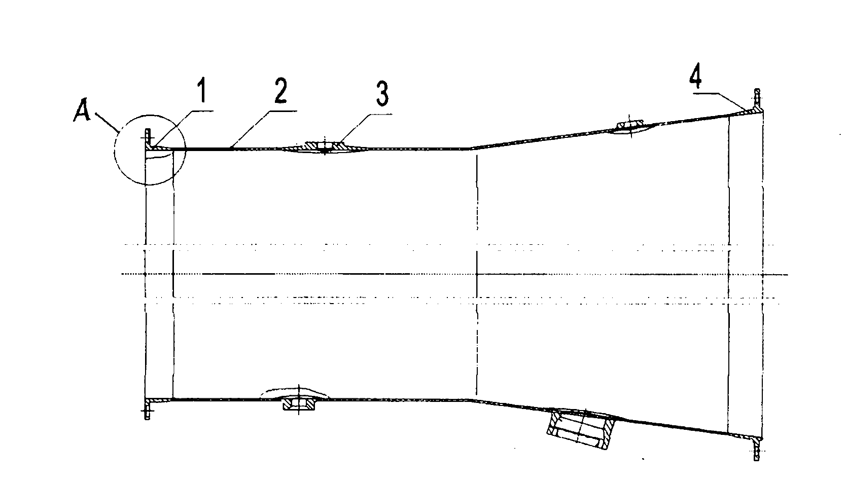 Titanium alloy welded case installation edge pre-deformation welding and micro forming method