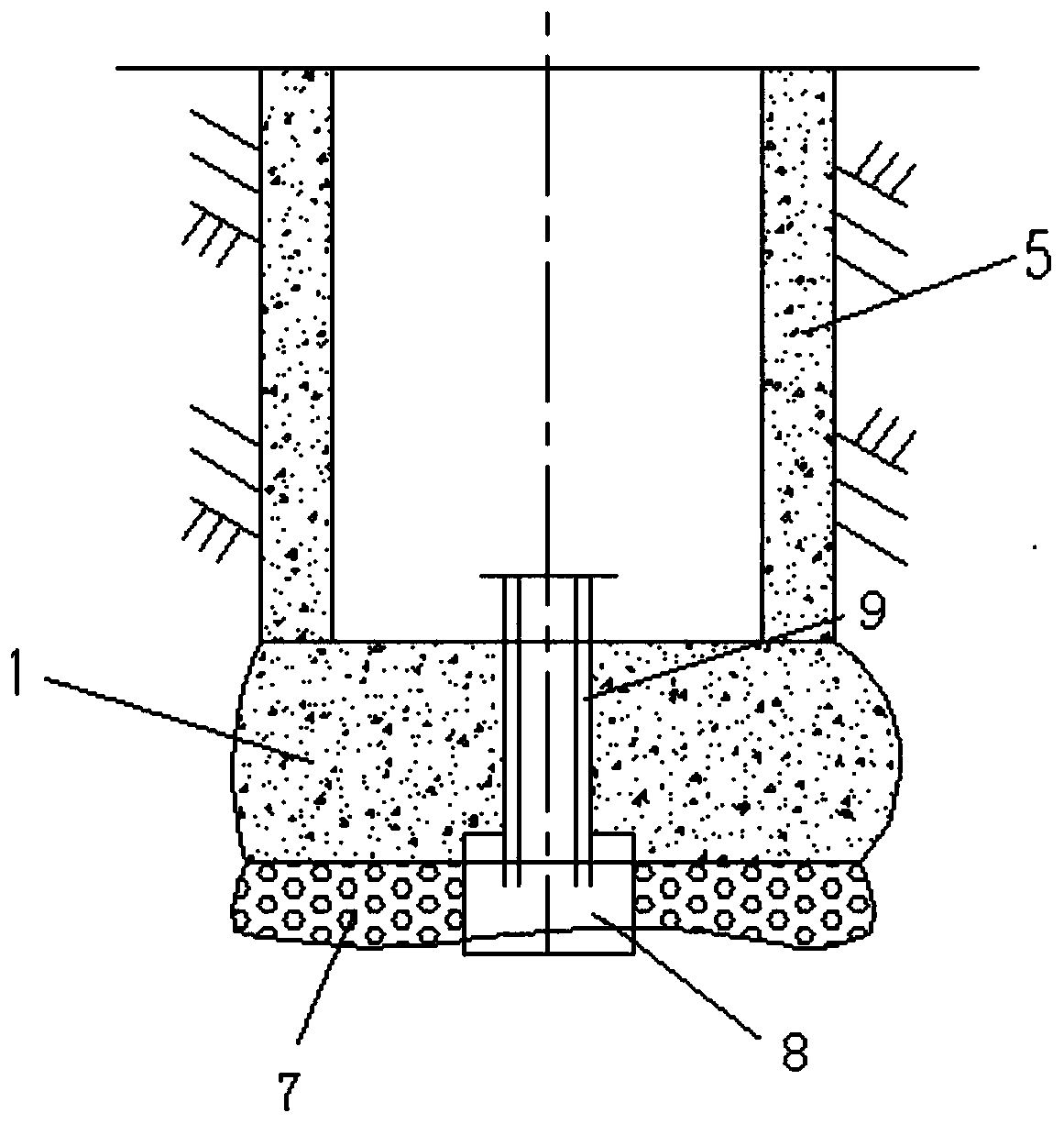 A construction method for deep and large vertical shafts in water-rich magmatic rock areas