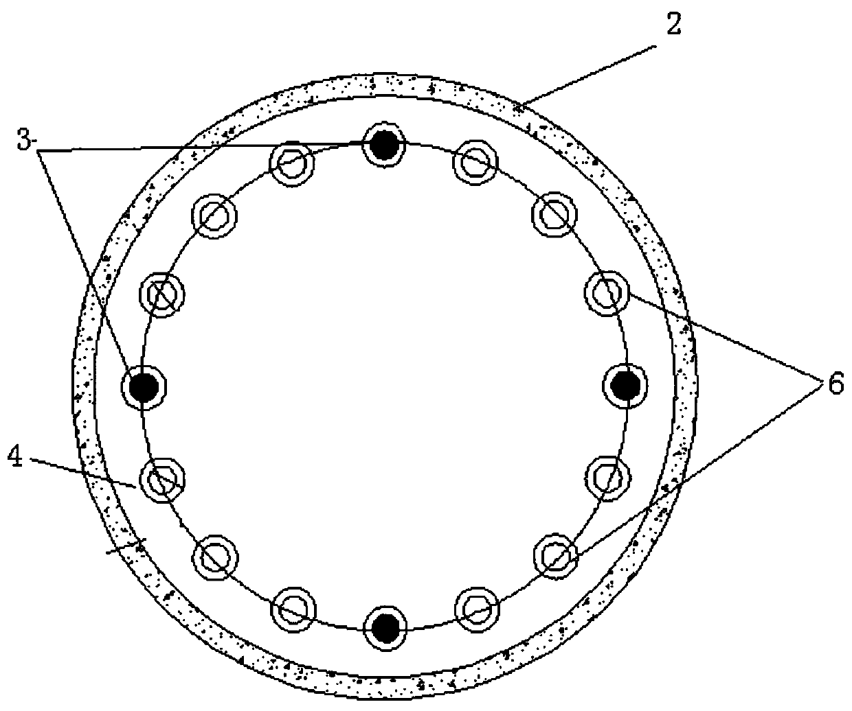 A construction method for deep and large vertical shafts in water-rich magmatic rock areas