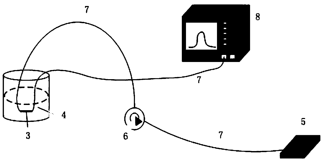 Sodium ion concentration optical fiber sensor