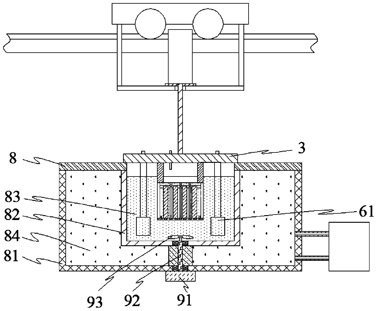 High-efficiency glass shell metal texture surface treatment equipment and method