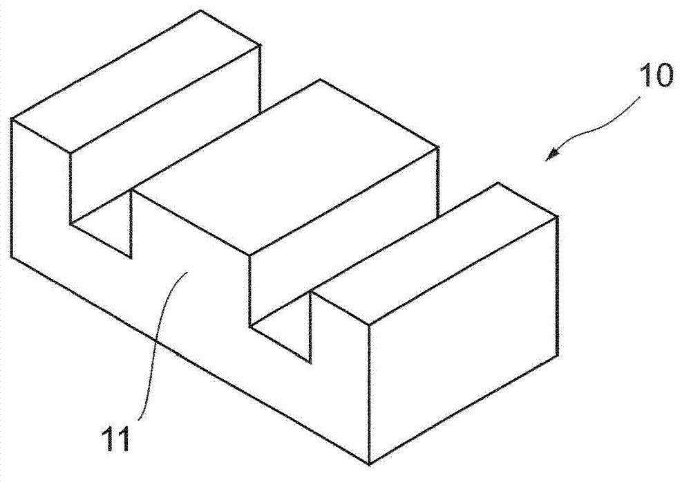 Ferrite core and transformer