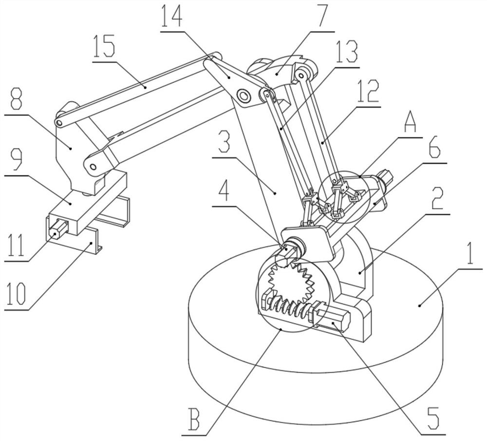 Material transportation robot with high bearing capacity