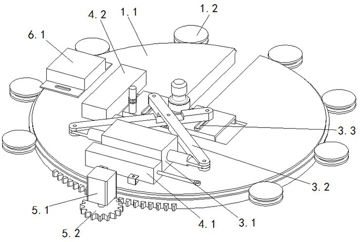 Rotary alignment clamping device for shackling-unshackling back-up wrench for workover treatment sucker rod and using method