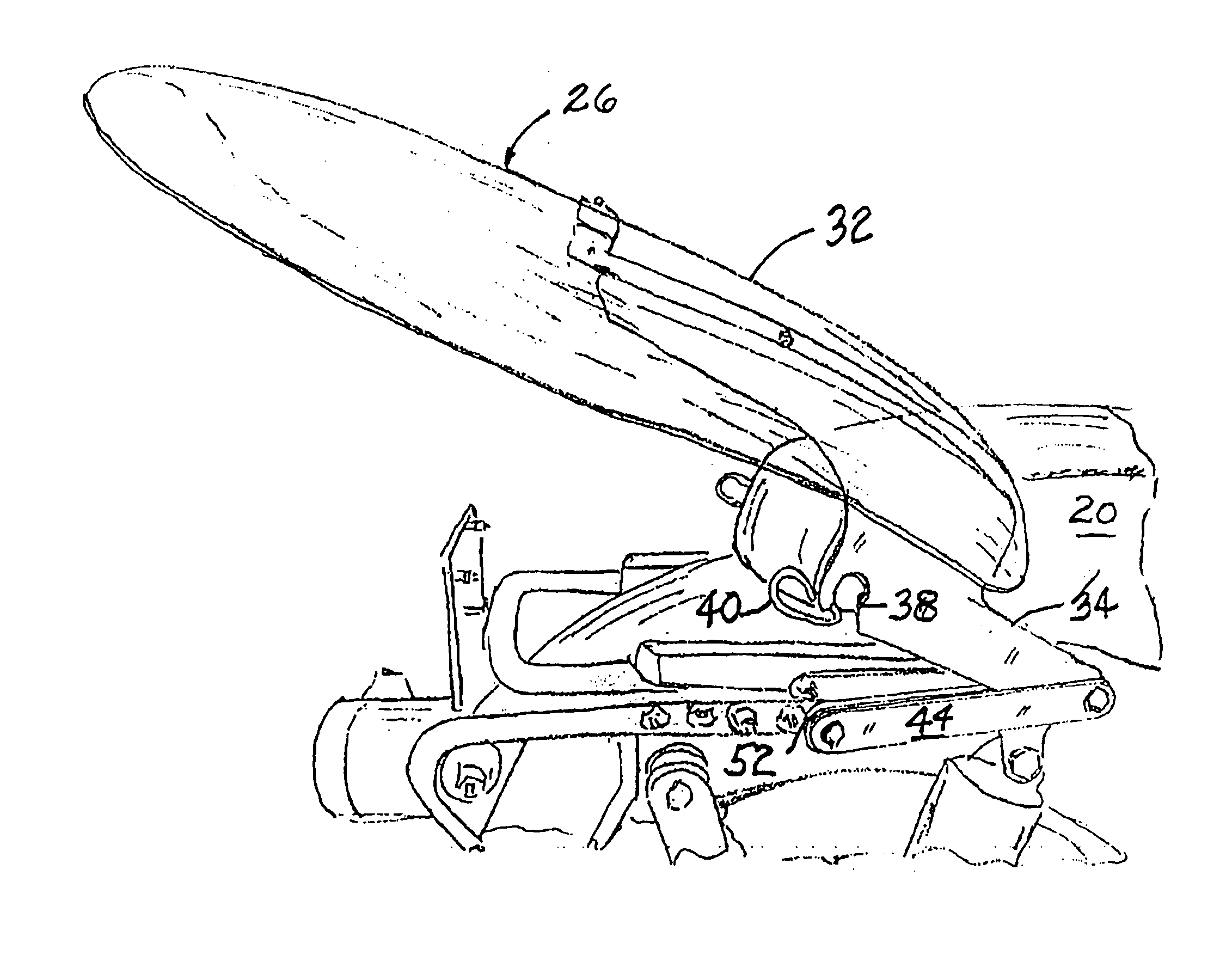 Alternative mounting for removable motorcycle windshield