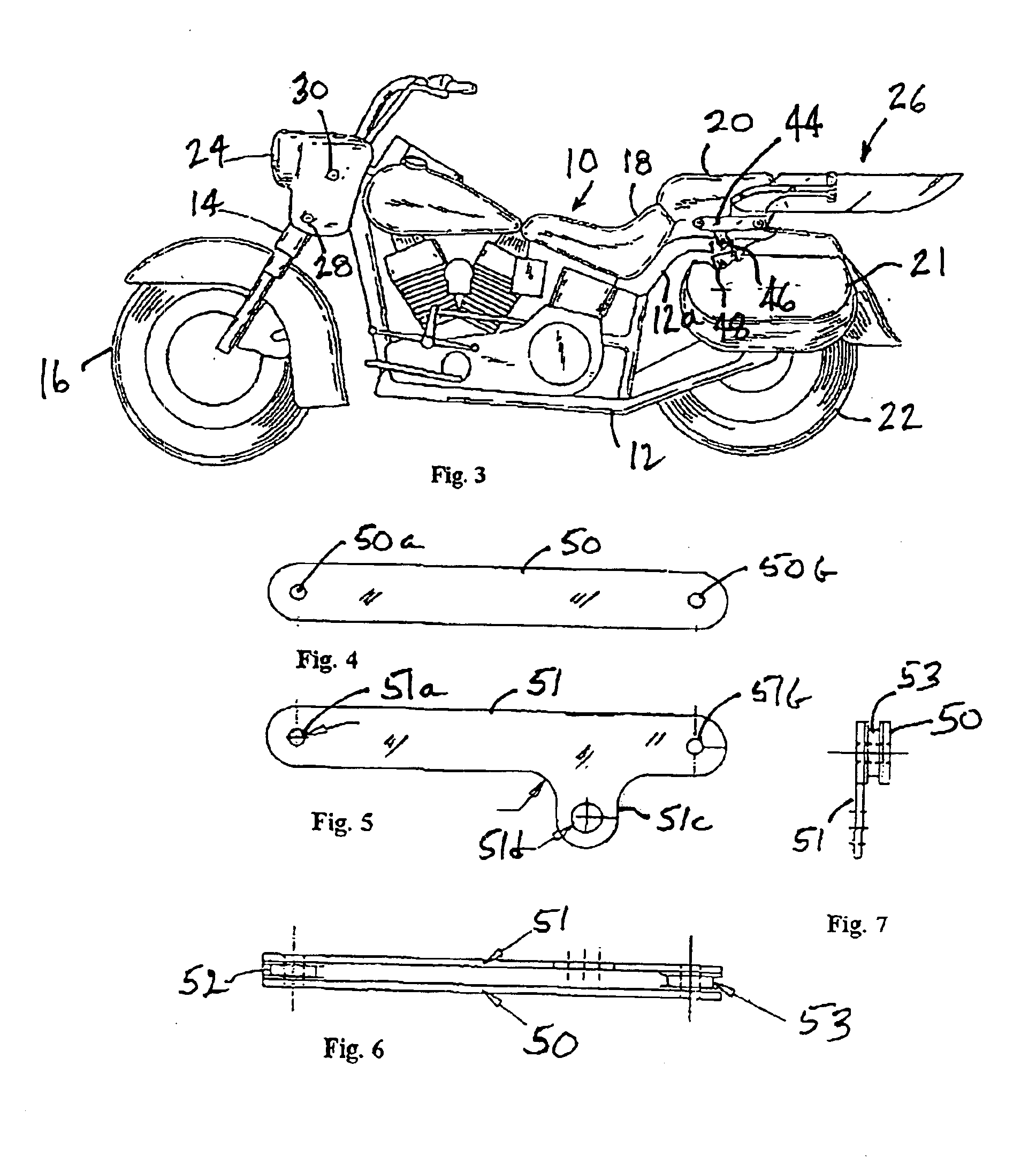 Alternative mounting for removable motorcycle windshield