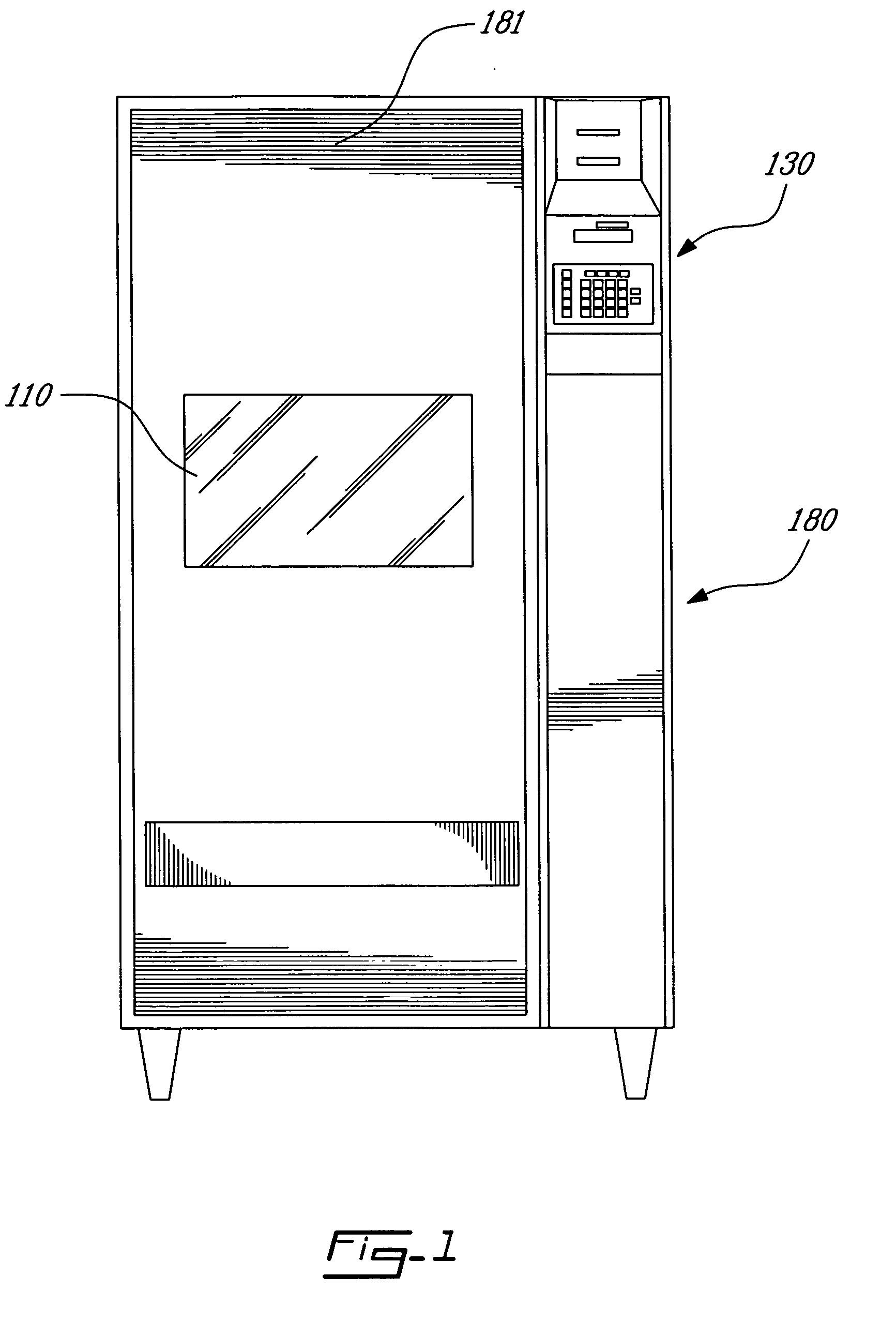 Machine for distributing articles and management system thereof