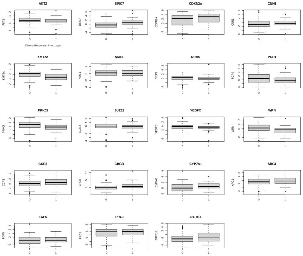 Marker and model for predicting triple-negative breast cancer chemotherapy response