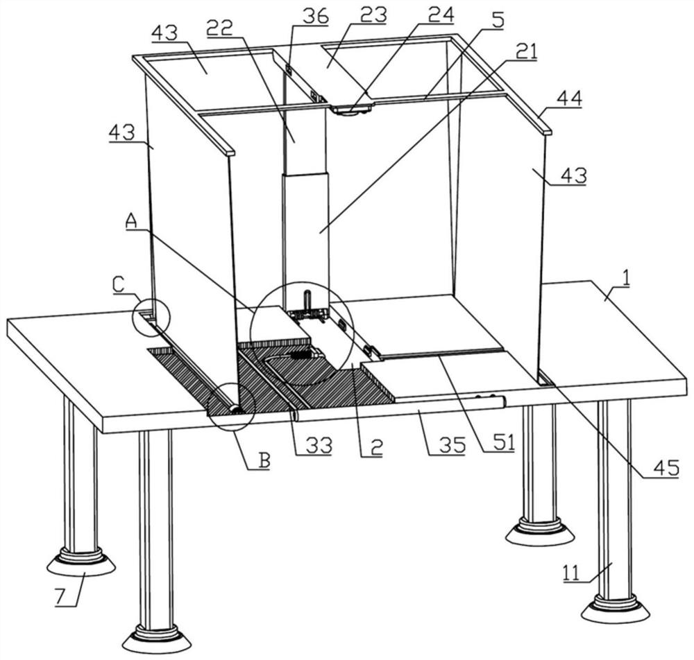 Office table with high-speed photographic apparatus