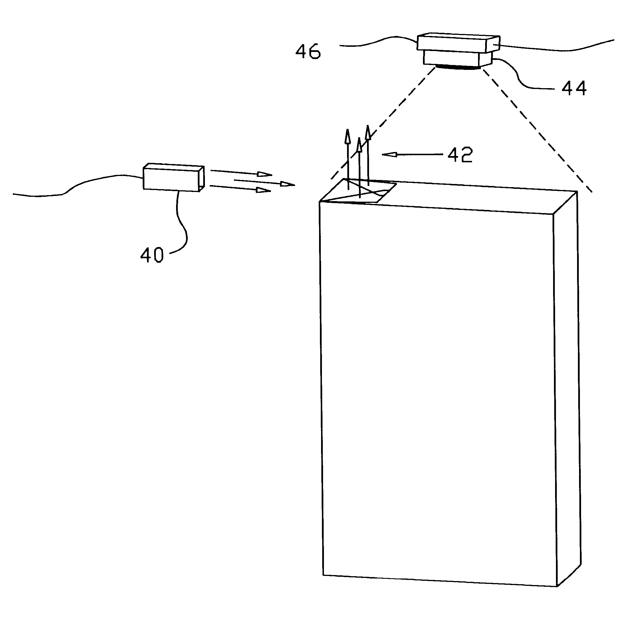 Fold inspection device for transparent overwrap film