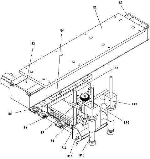 Assembling detecting device of automatic screen assembling machine