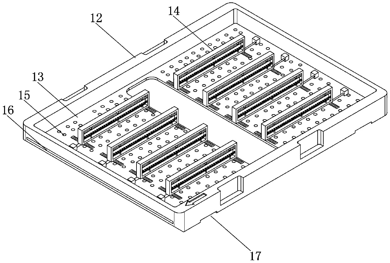 Seedling feeding assorted device on movable seedling bed and using method of seedling feeding assorted device