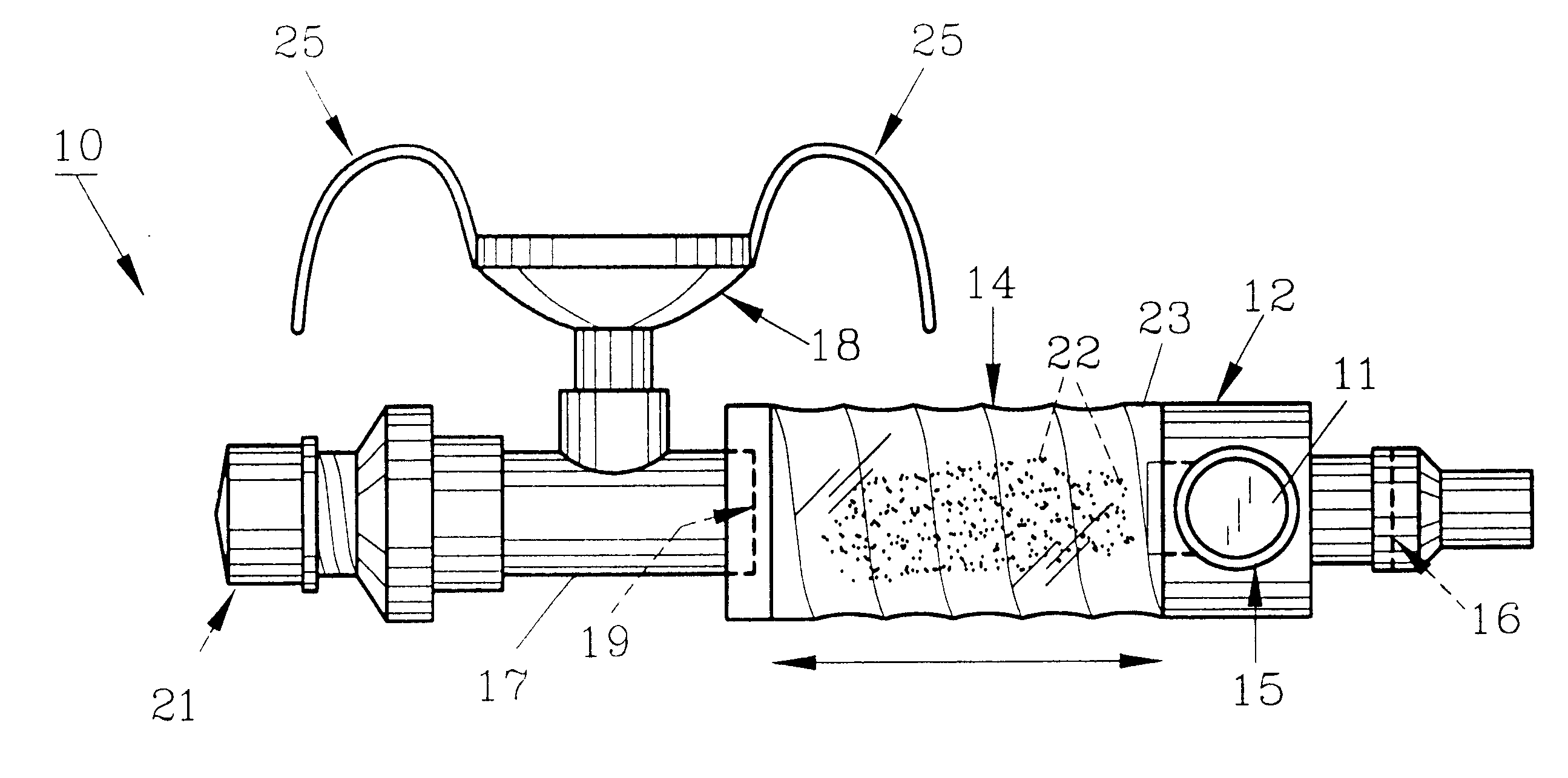 Inhalation therapy assembly and method