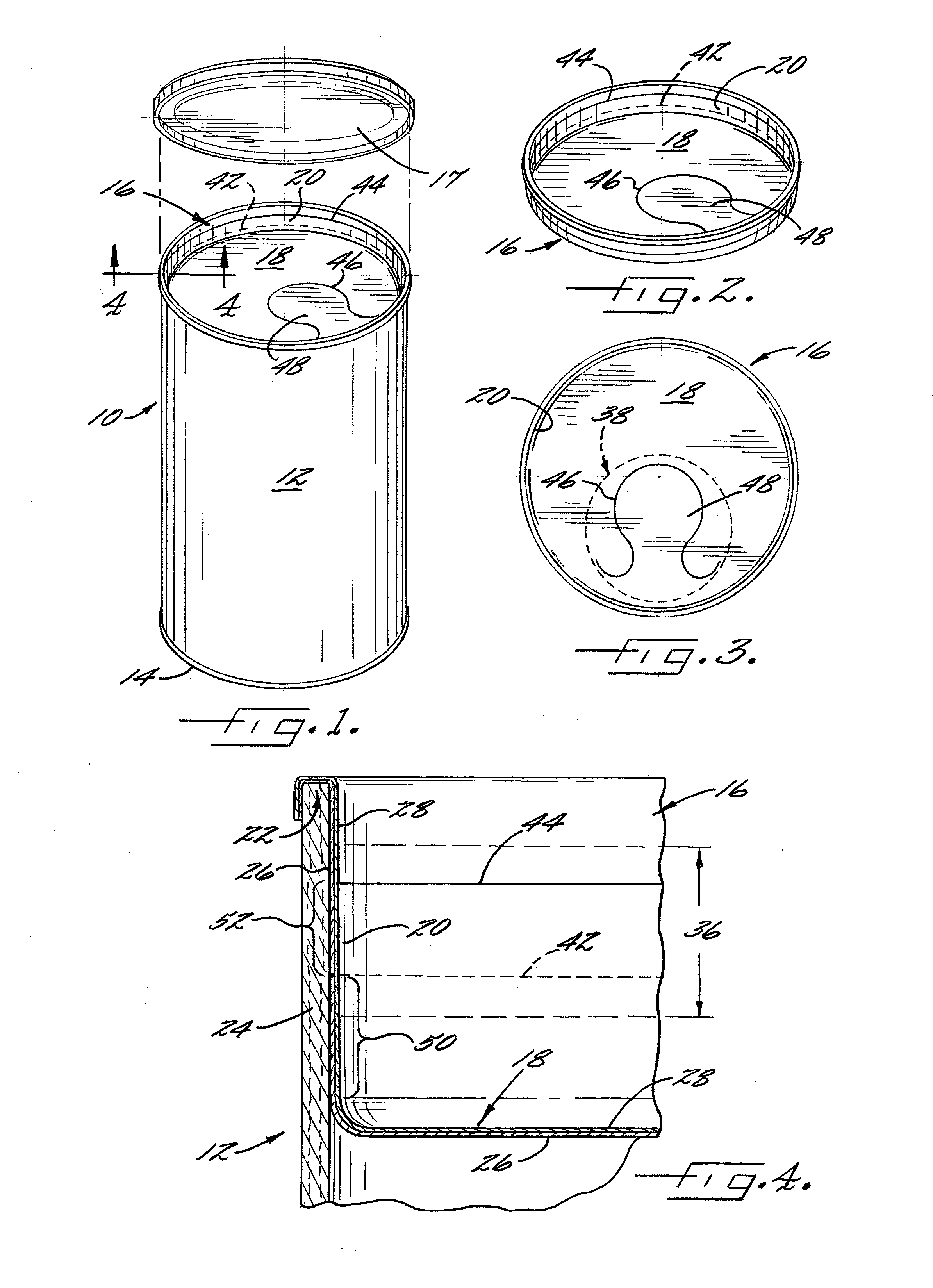 Method for Making  a Container Lid Formed as a Laminate Having a Built-In Opening Feature
