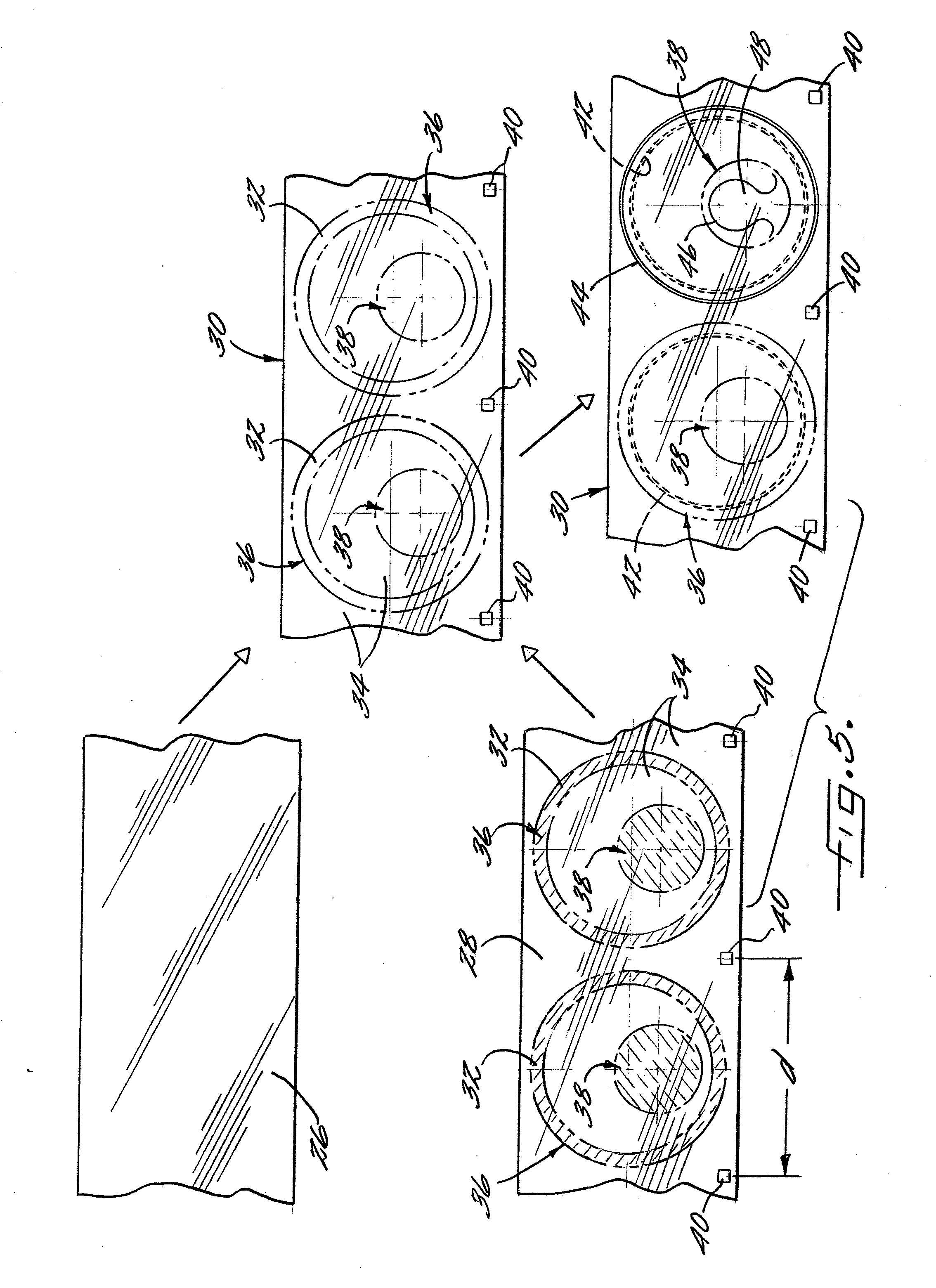 Method for Making  a Container Lid Formed as a Laminate Having a Built-In Opening Feature