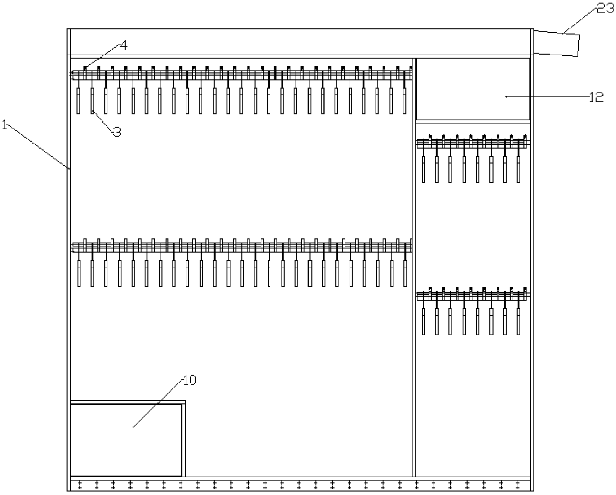 Intelligent positioning wardrobe system with air replacing and processing function