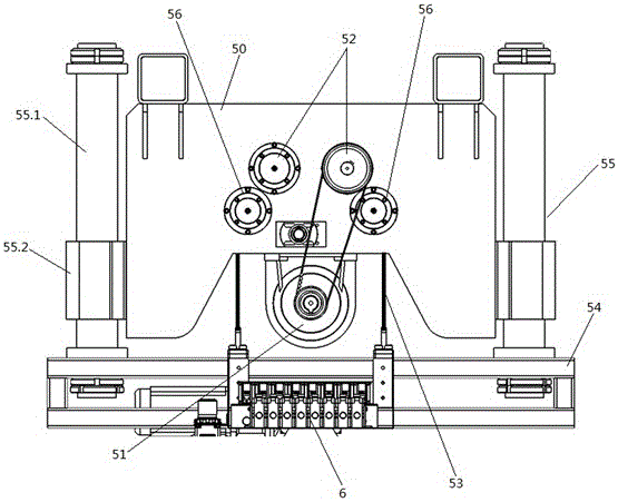 Linear guide shaft type anti-sway suction cup movement mechanism