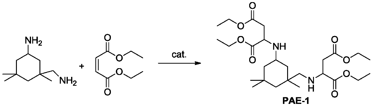 Method of preparing polyaspartic ester