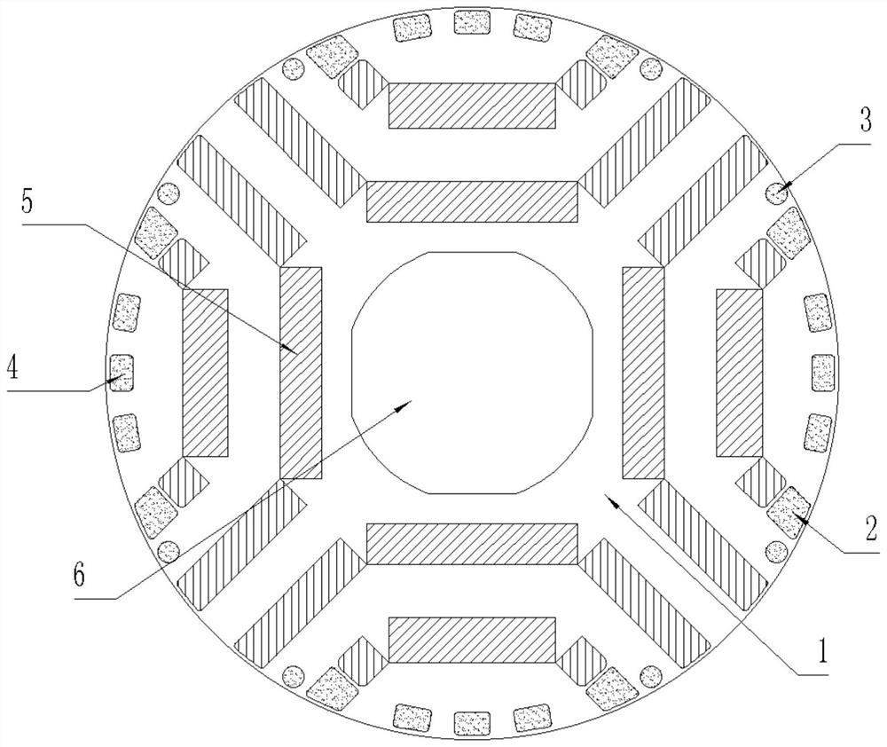 Rotor assembly and self-starting permanent magnet synchronous reluctance motor