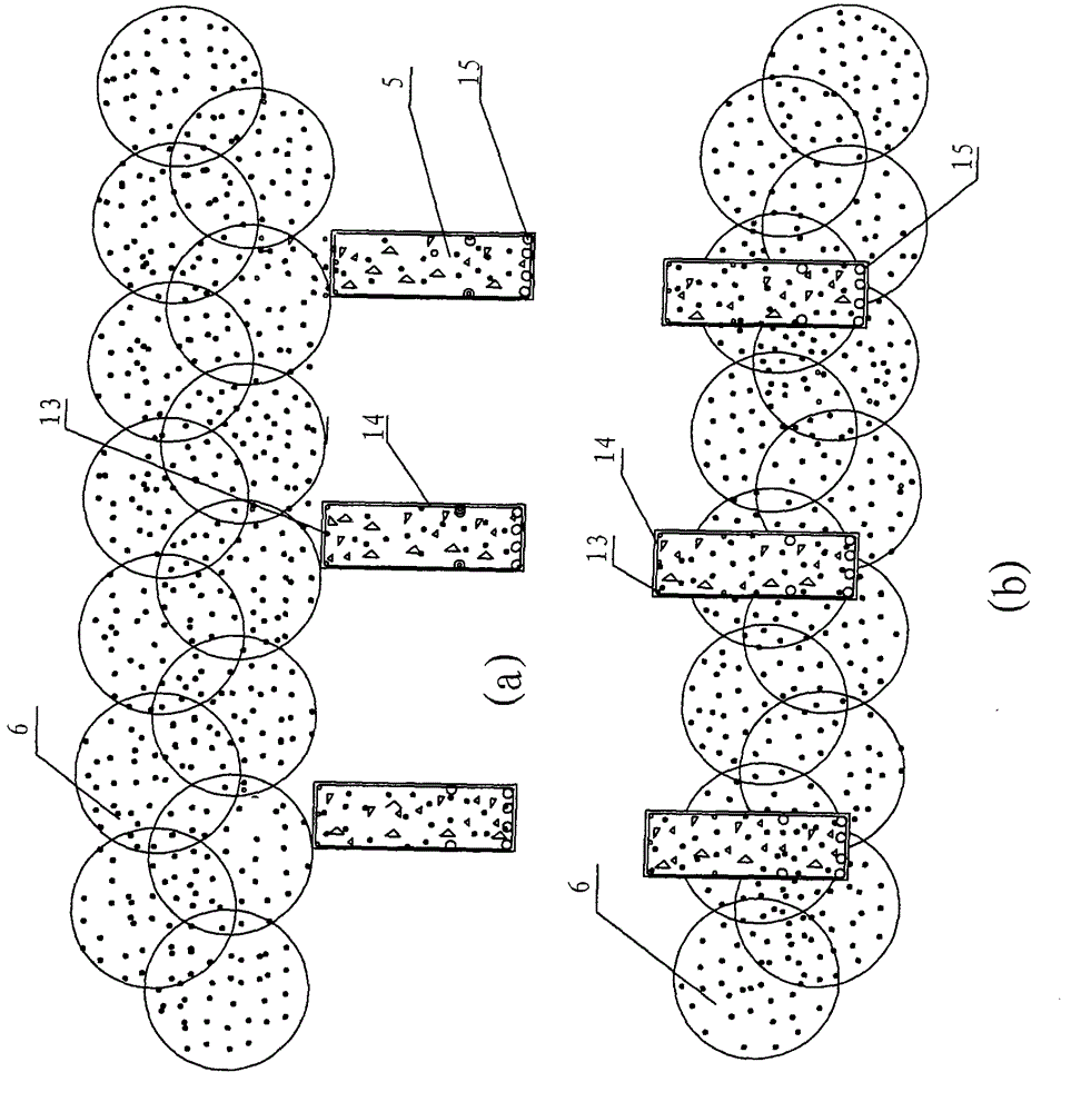 Sinking pipe soil withdrawing and cast-in-place rectangular supporting pile diaphragm wall and construction method thereof