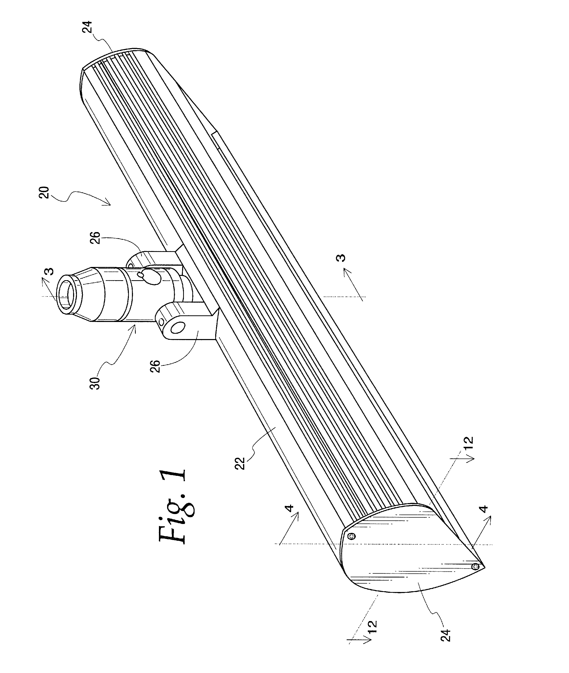 Light fixture with directed LED light