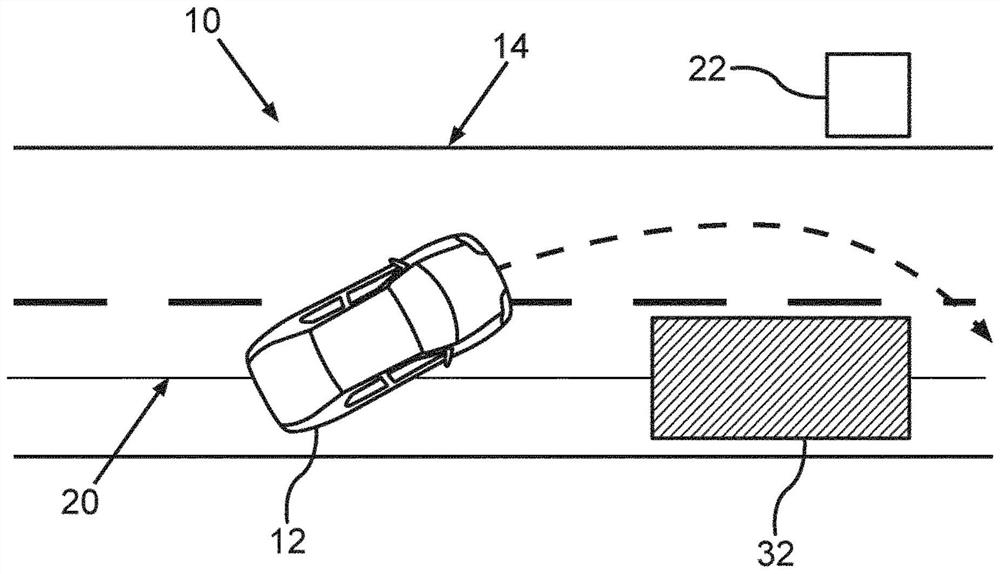 Method and track guidance system for controlling autonomous motor vehicle in urban area