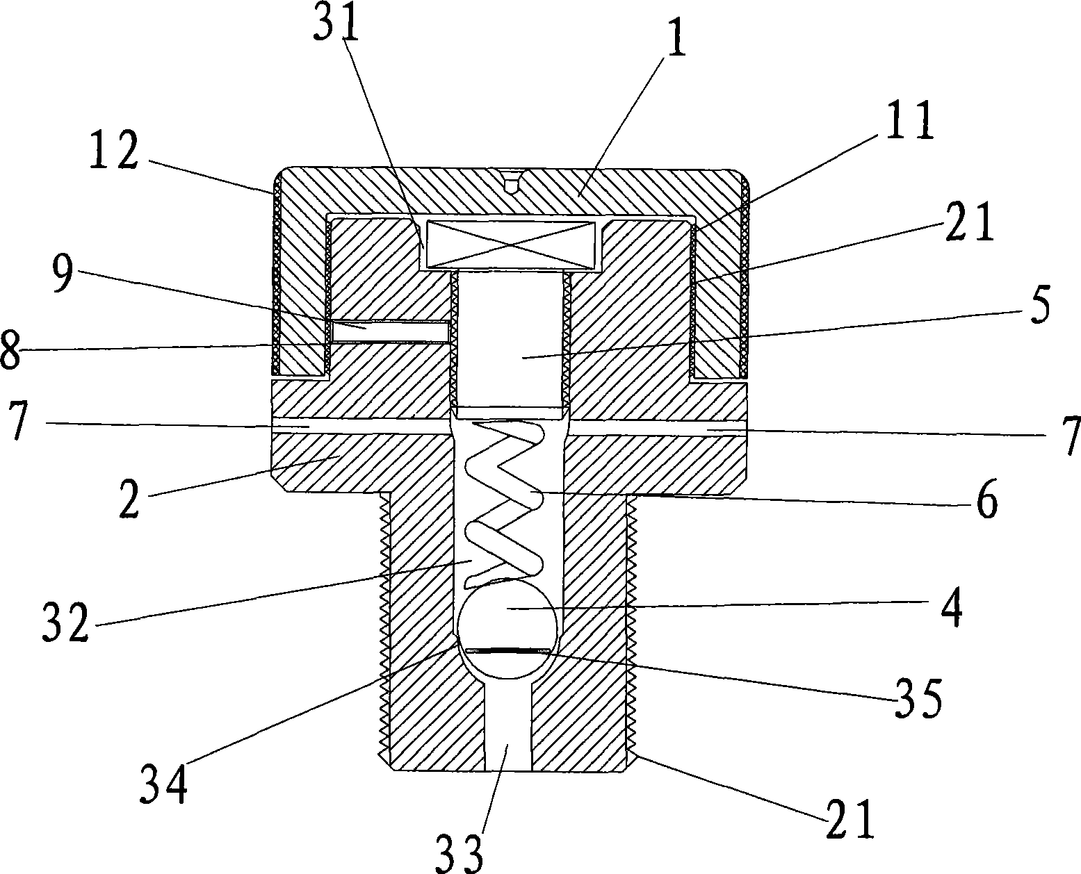 Pressure adjustable safety valve for lithium ionic cell