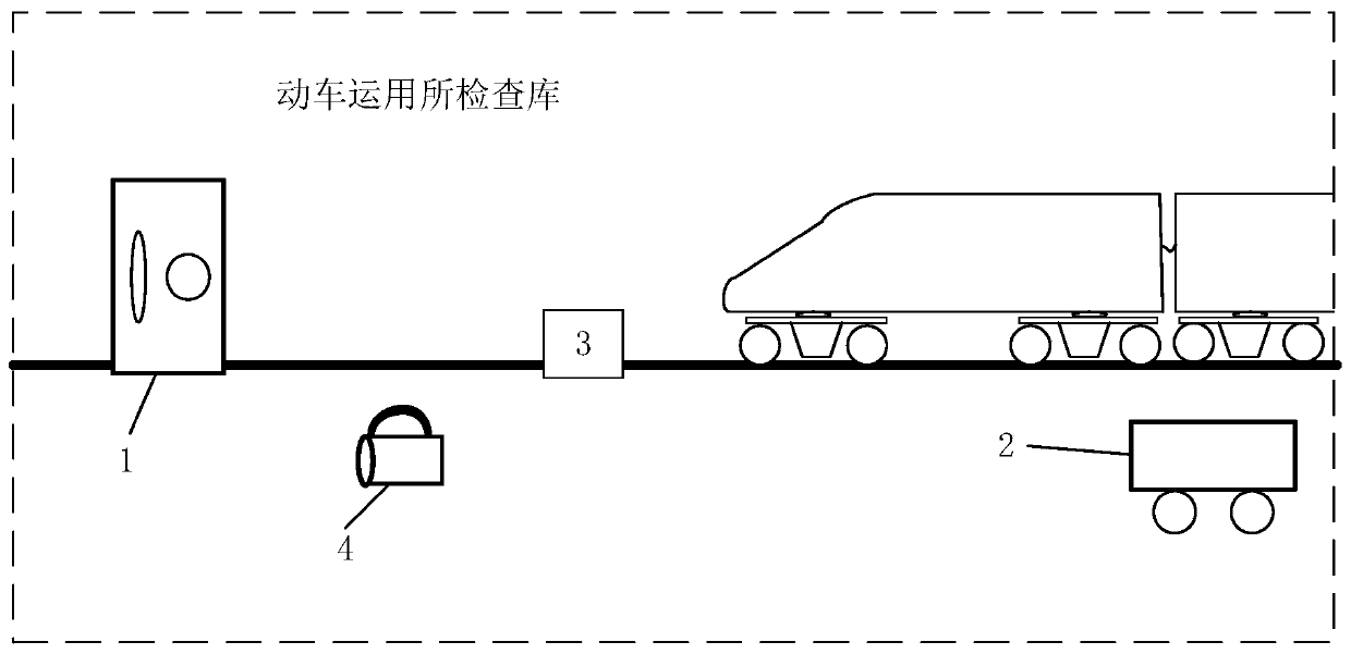 Regular online detection system for D-series high-speed train