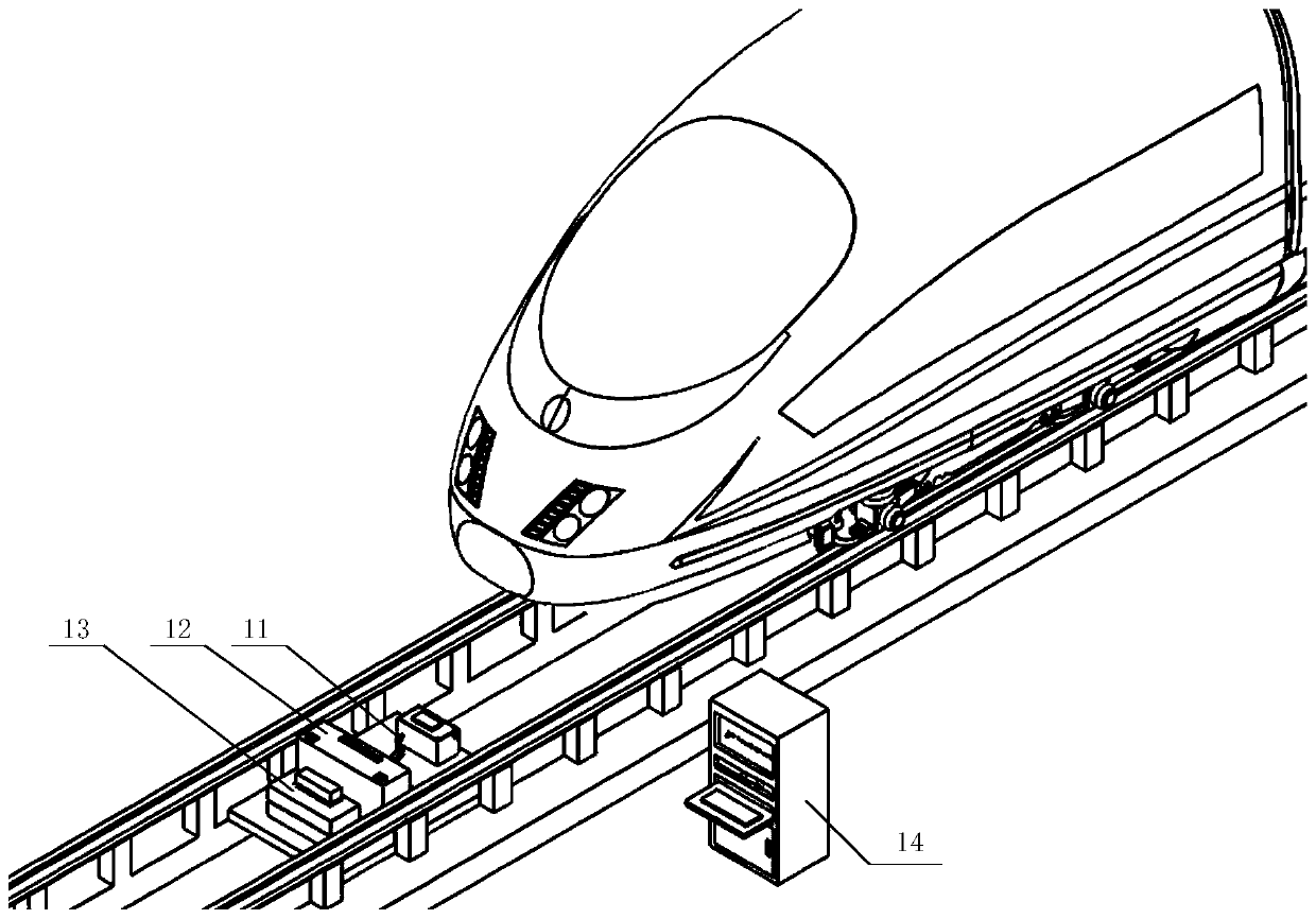 Regular online detection system for D-series high-speed train