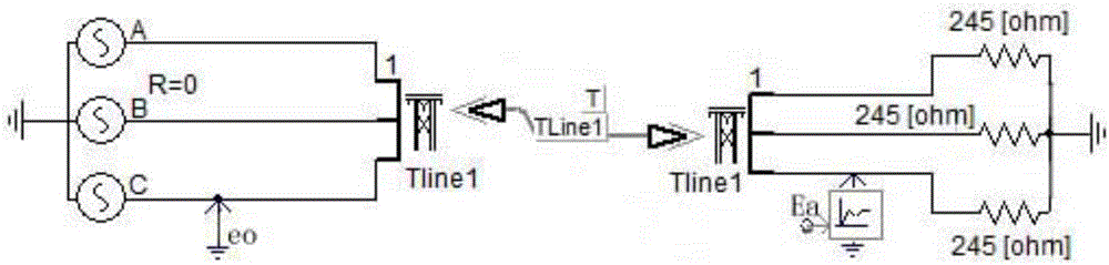 Reduced scale equivalent physical experiment method for electric transmission line