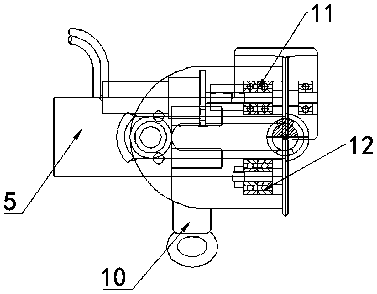 Wire threading device for numerical control feeding wire cutting machine