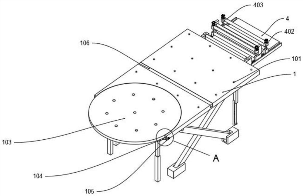 A rotary cutting table for clothing design