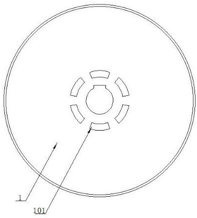 Fluorescent wheel reliable in work