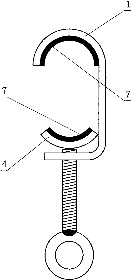 Hot-line installation type conductor auxiliary equipment suspension device