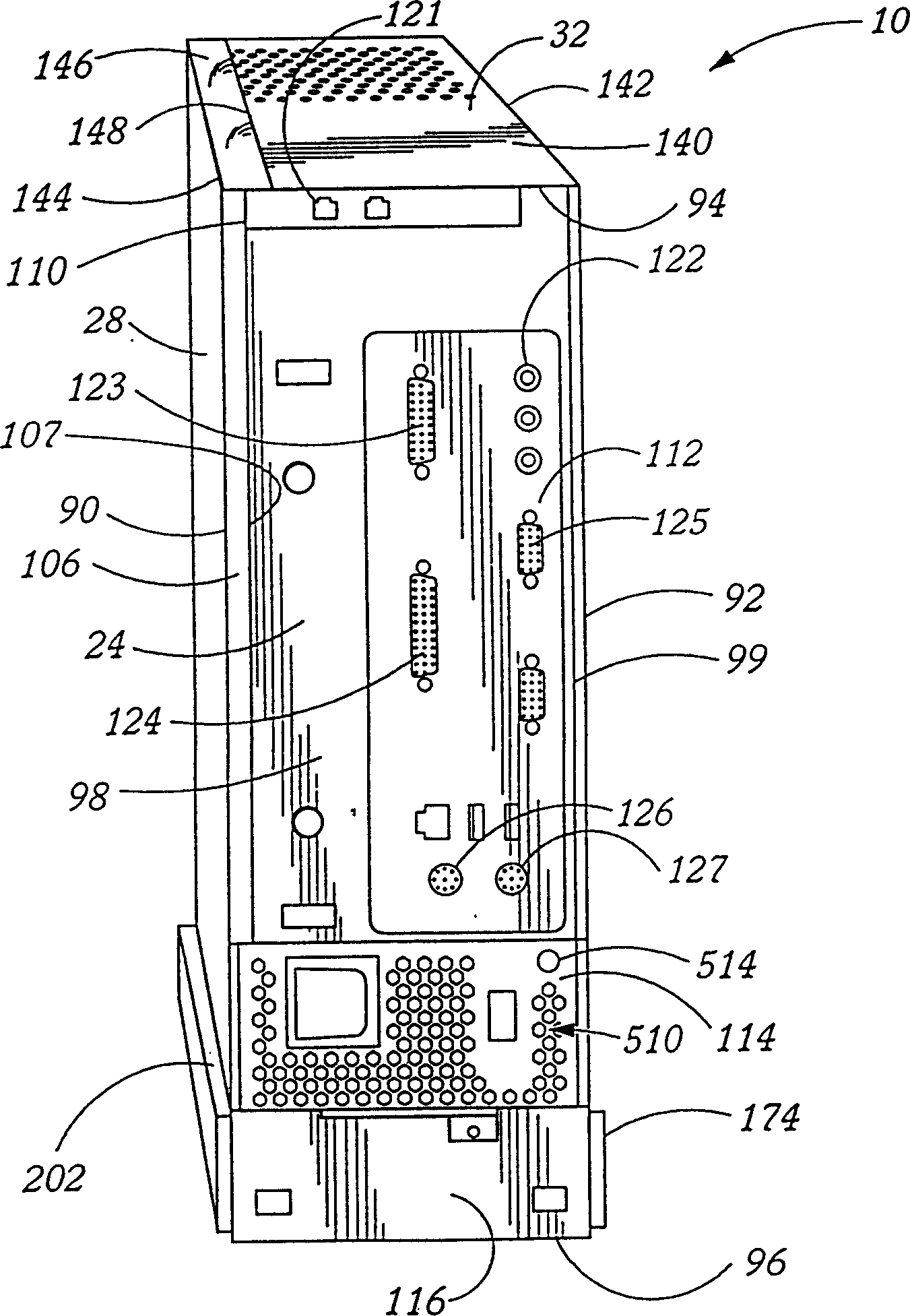 Computer with modular member