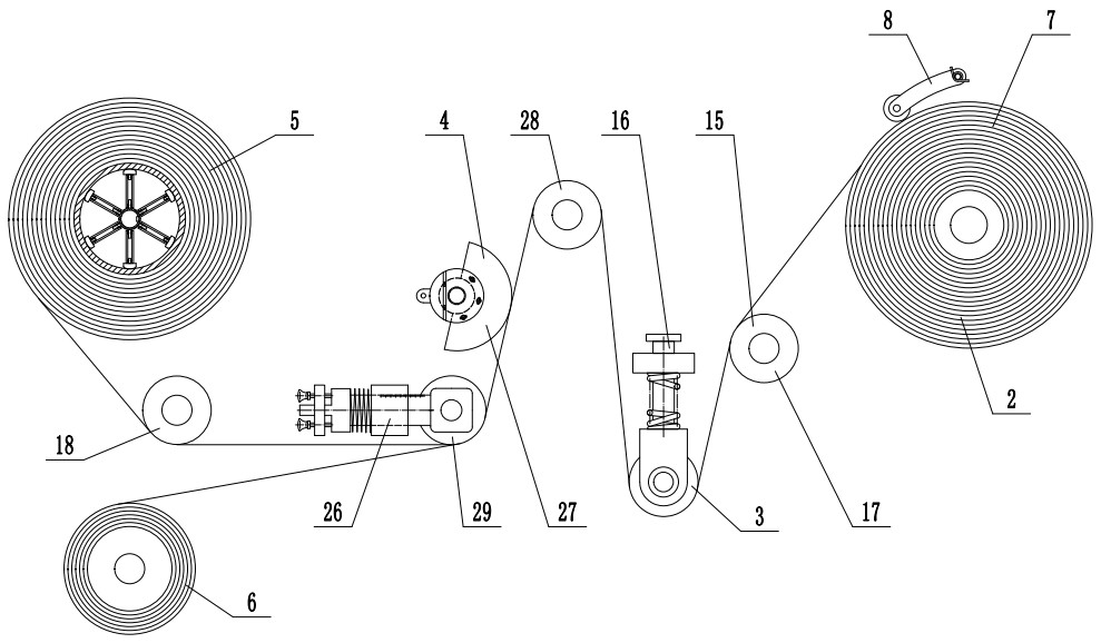 An adjustable cutting device for melt-blown cloth