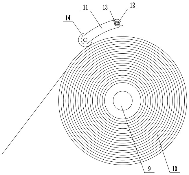 An adjustable cutting device for melt-blown cloth