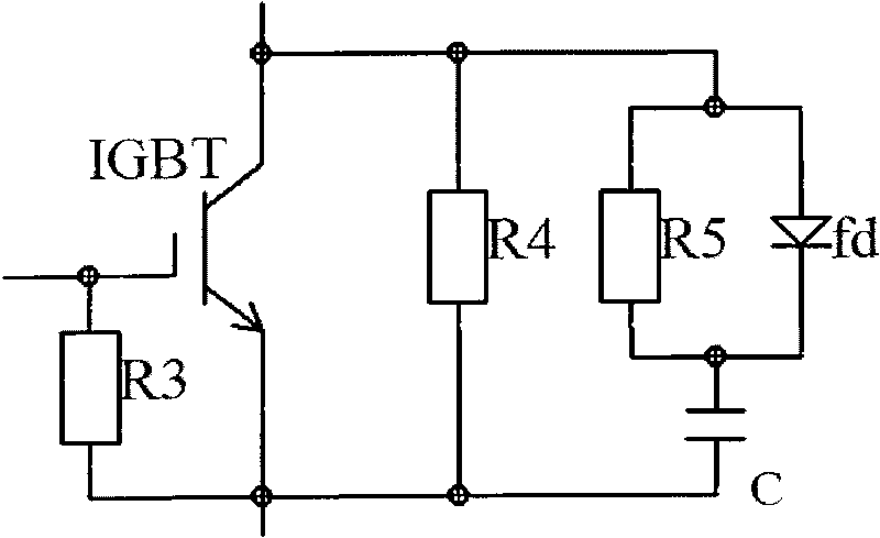 IGBT series circuit based on control of ARM microprocessor