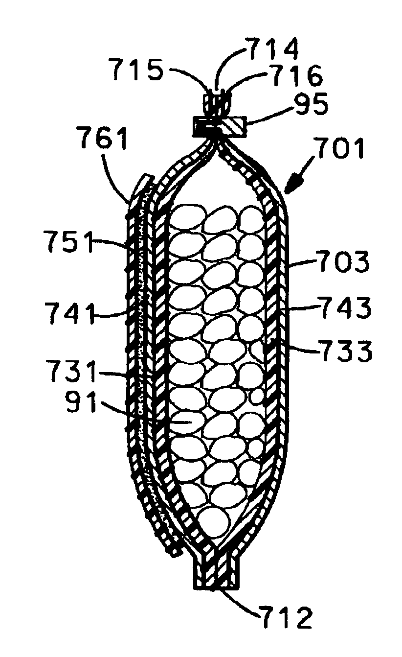 Non-slip ice bag device and method for using same to treat patients