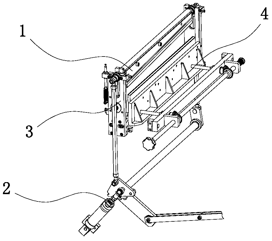 Rear longitudinal cutting mechanism of bag making machine