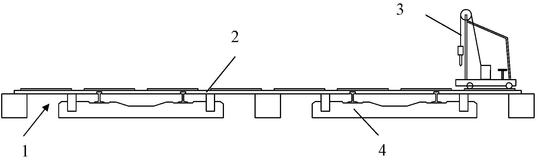 Reinforcement construction method with soft foundation grouting in railway frame bridge jacking process