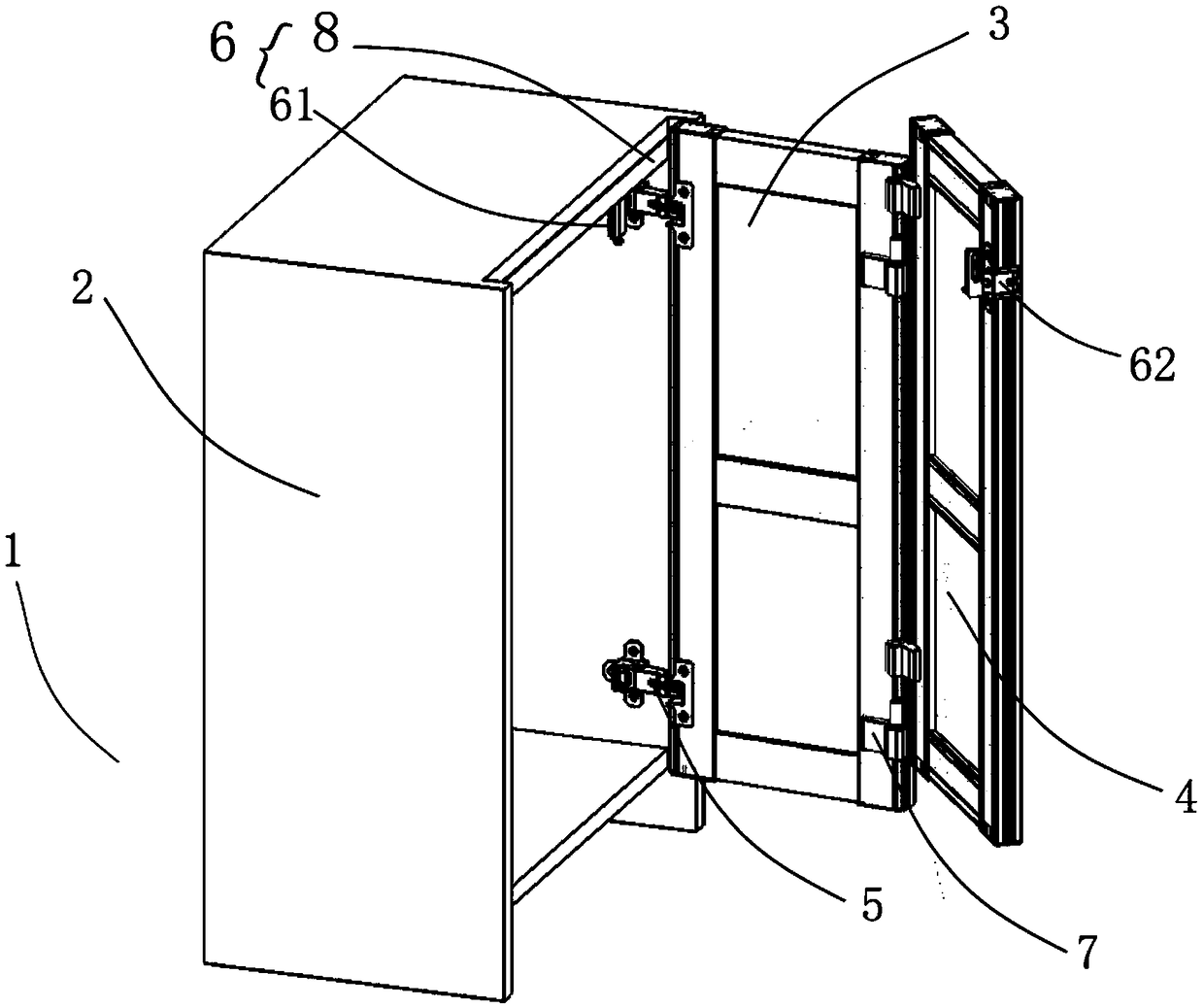 folding door wardrobe