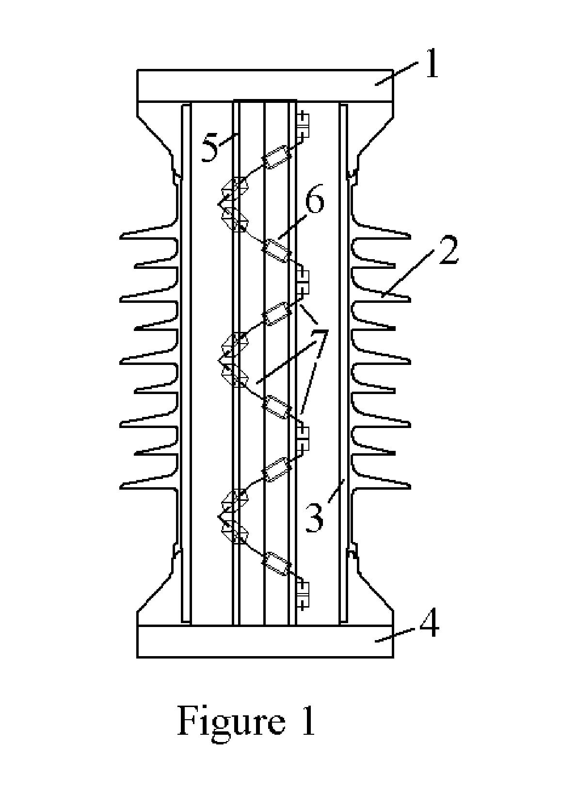 Voltage sensor and dielectric material