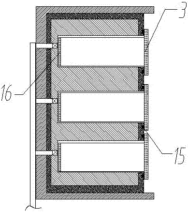 Furnace body structure of energy-saving type preheating furnace