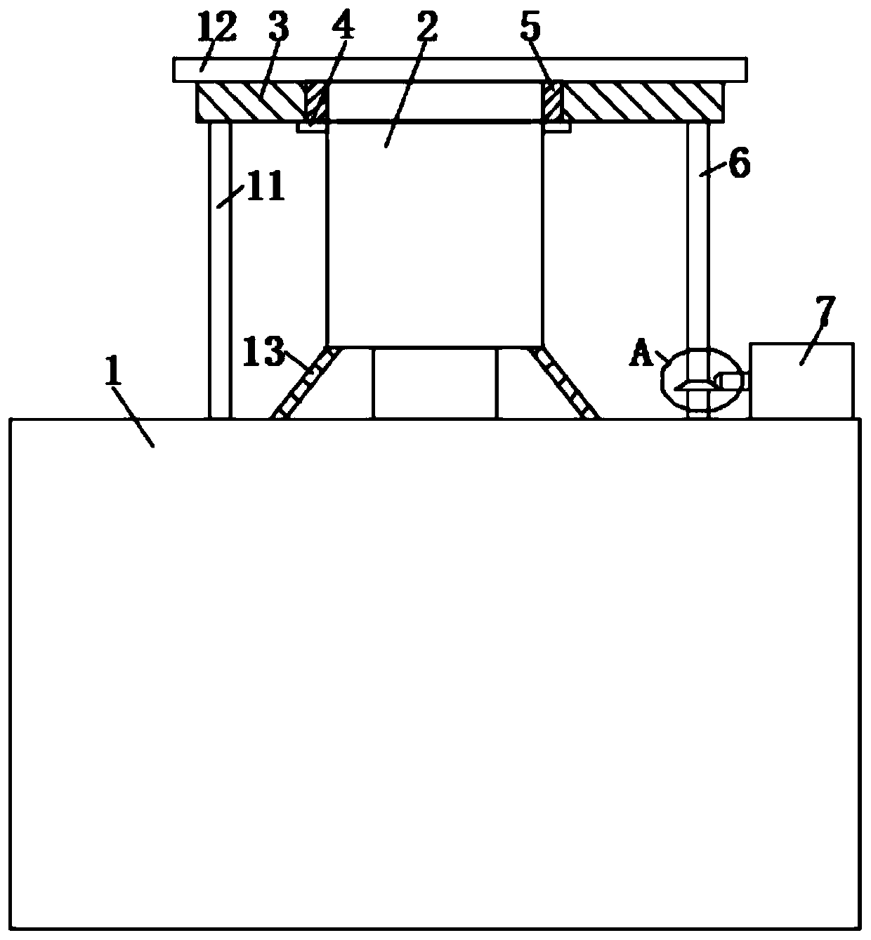 Building engineering alarm device with optical fiber lamp