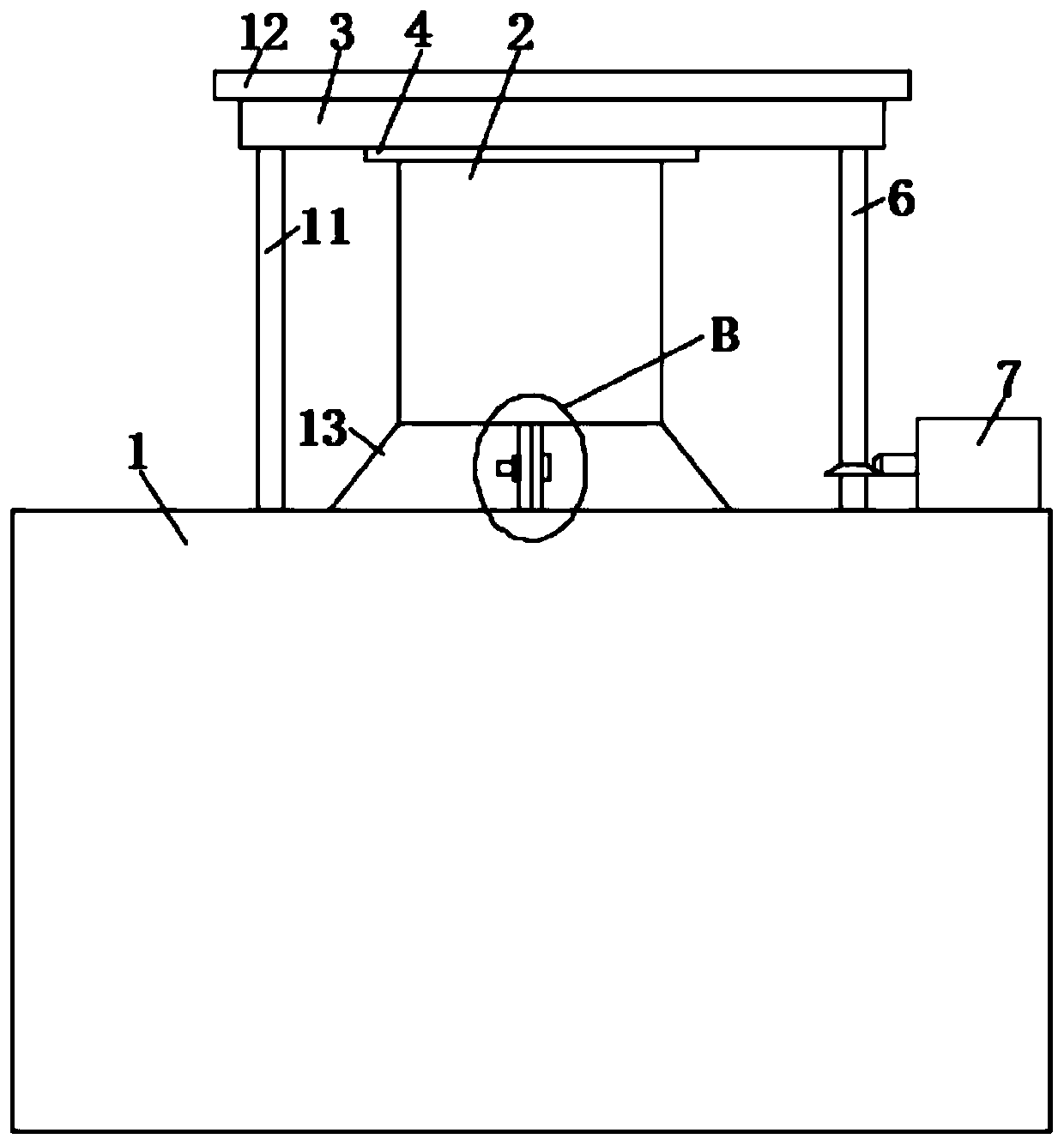 Building engineering alarm device with optical fiber lamp