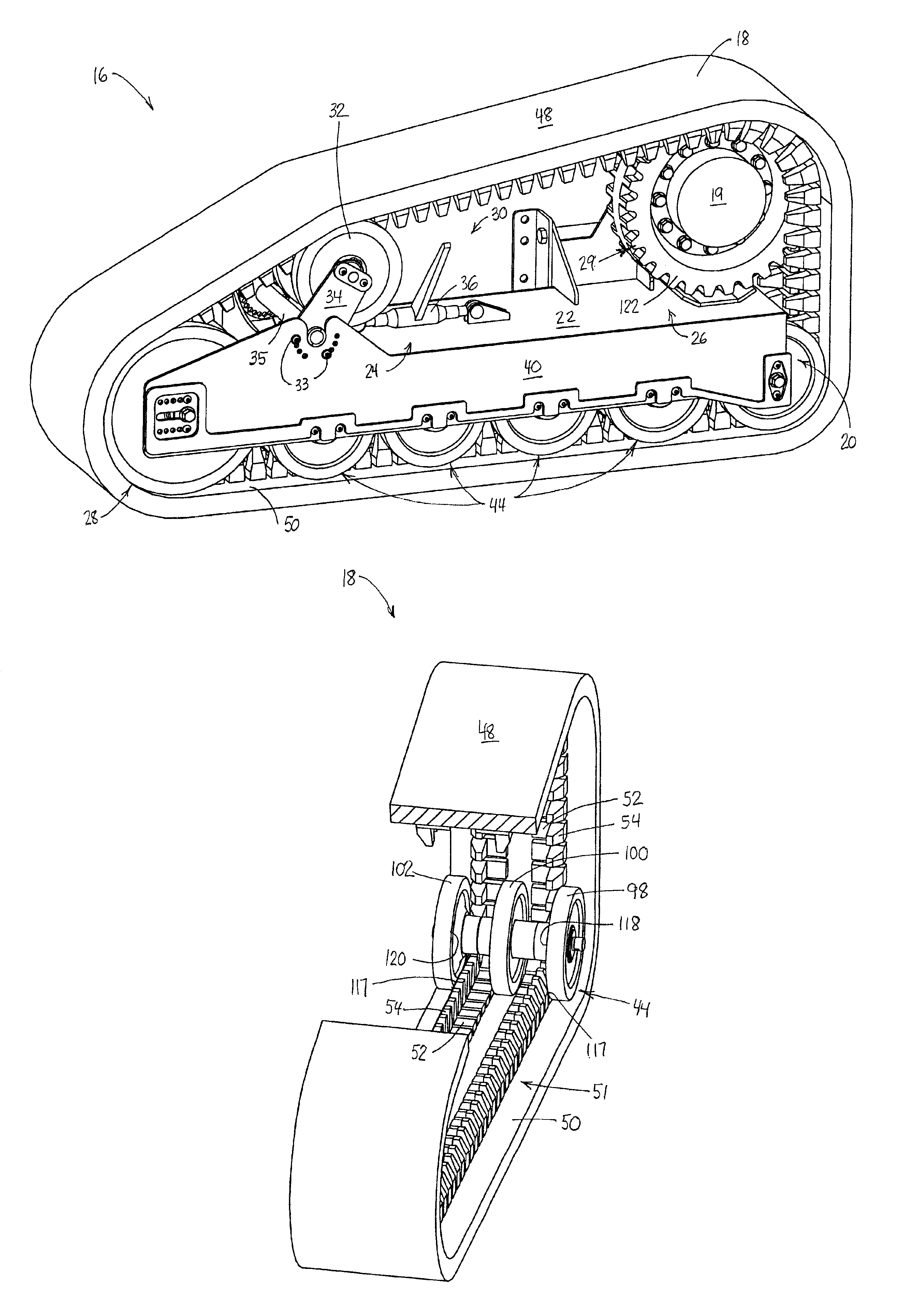 Track and track assembly for a track laying vehicle