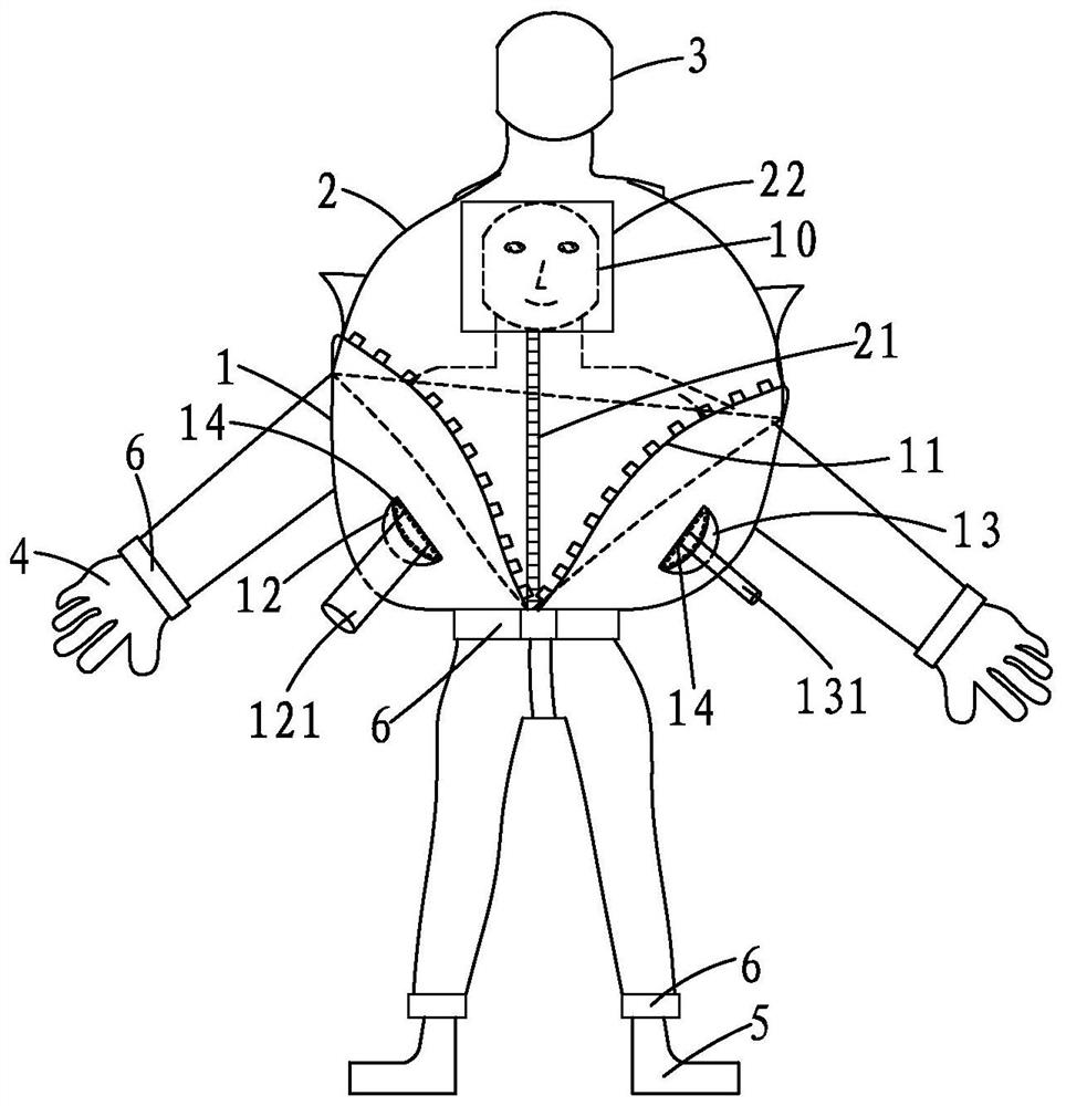 A kind of protective clothing that can be removed during a single day's work