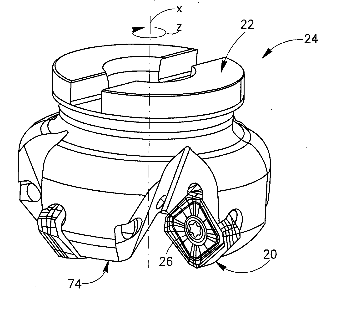 Cutting Insert Having Cylindrically Shaped Side Surface Portions