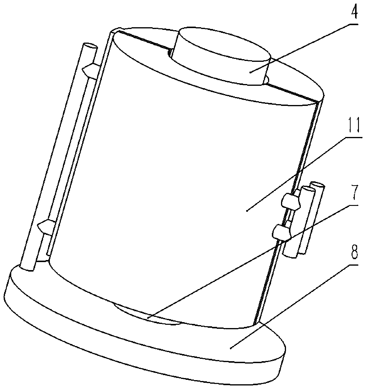 Device and method for filling solid lubricant on spherical sub-textured surface